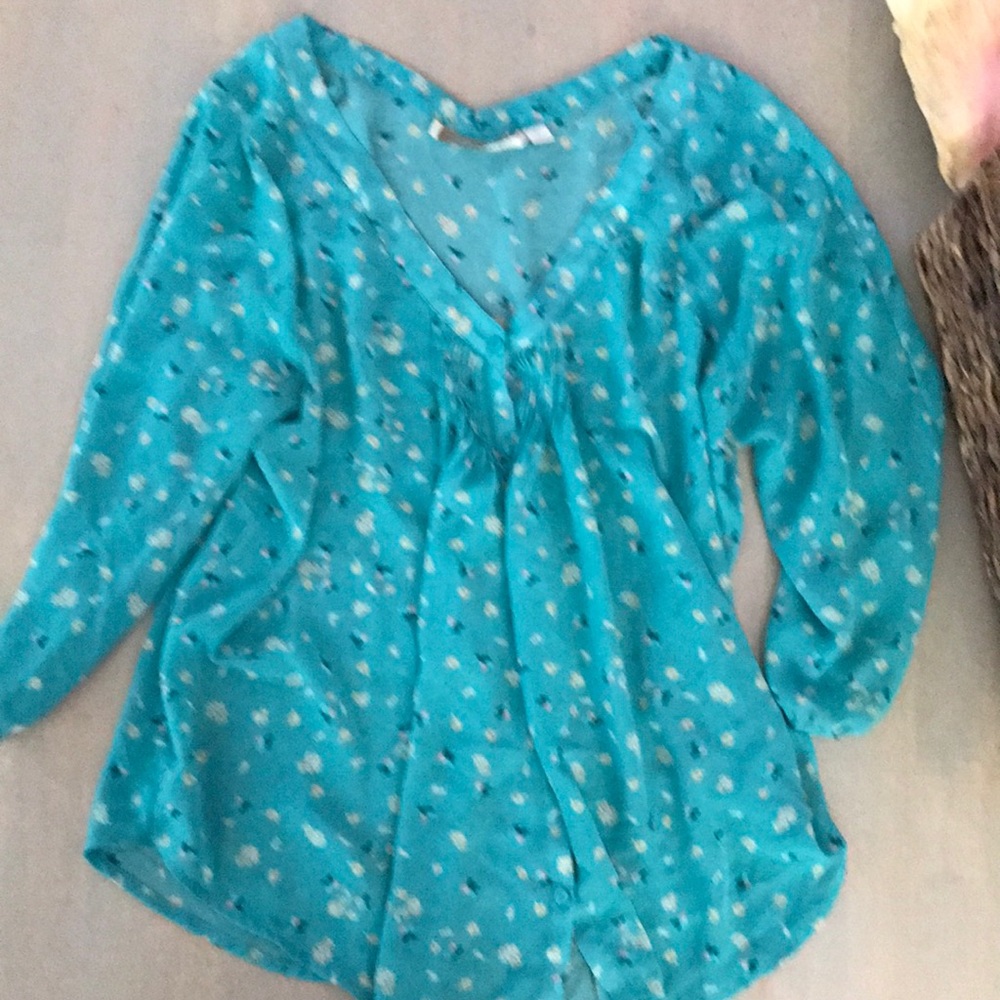 Lc Lauren Conrad sheer flowy top xl